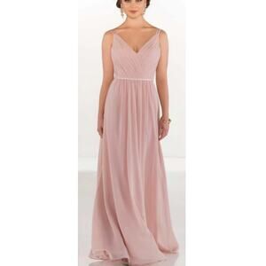 New SORELLA VITA Women's Vintage Rose V-neck Bridesmaid Dress Size 10
